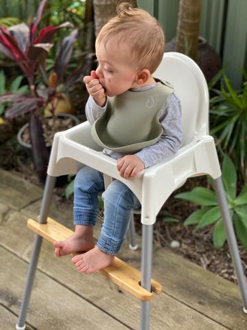 On Footrests and Eating in the Ikea High Chair