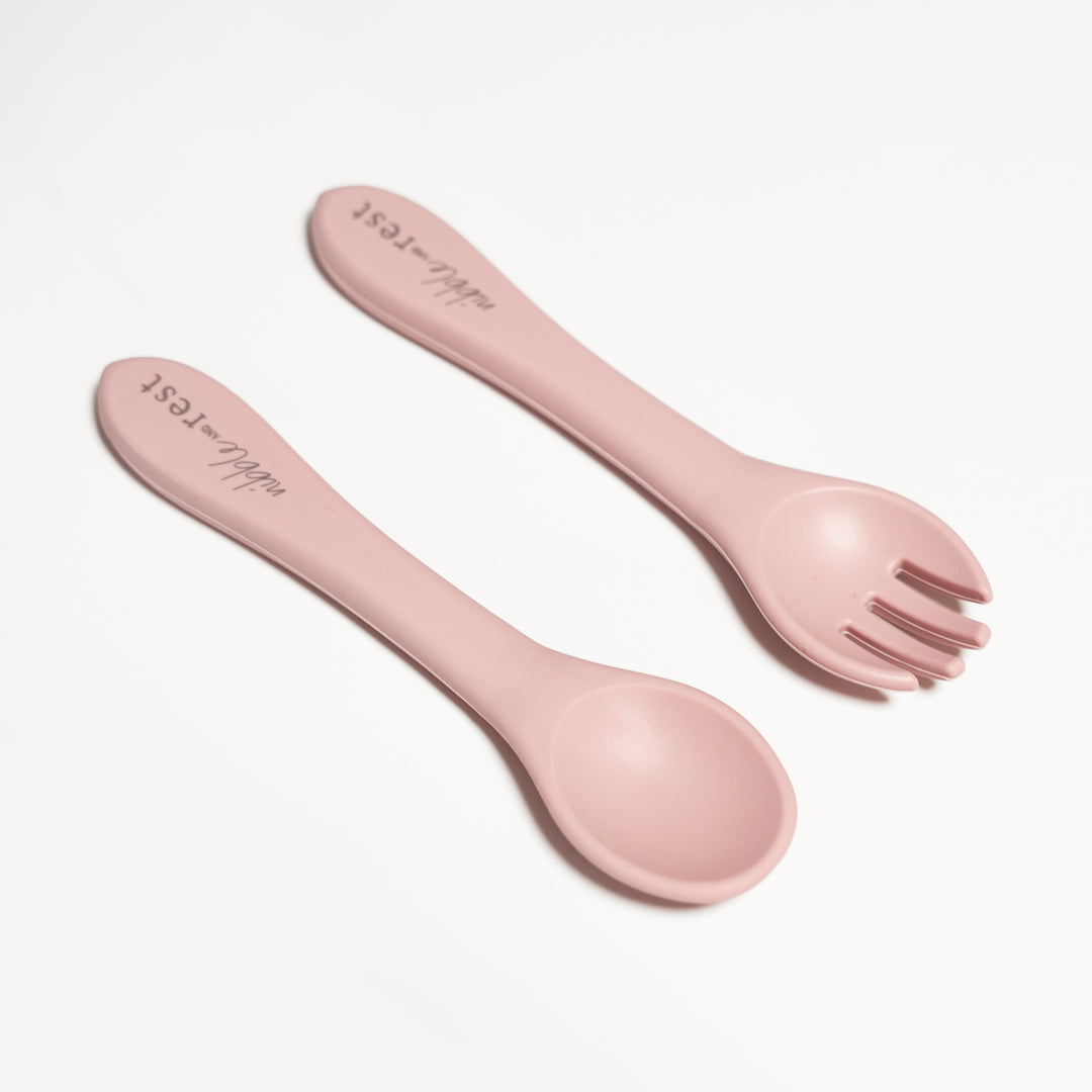 Bulldog Pot Clip Spoon Rest Set - 2 Heat-Resistant Silicone Utensil Holders White/Black